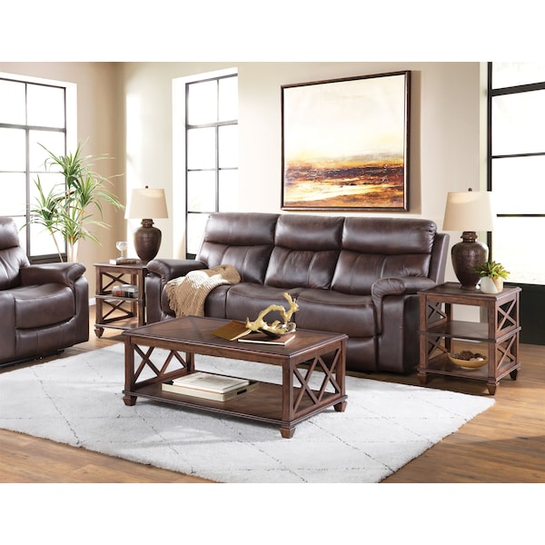 Stockbridge 3-Piece Wood Living Room Set, Length: 26